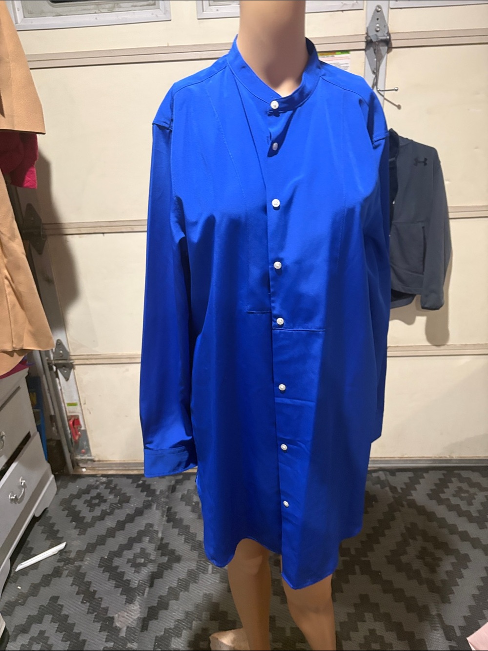 Ralph Lauren Cobalt Blue Lightweight Button-Up Shirt Jacket